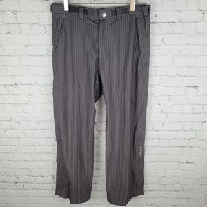 CROSS SWEDEN | pinstripe mesh lined outdoor windbreaker pants